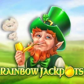 Rainbow Jackpots online game logo by Red Tiger Gaming on casinonightluck.uk