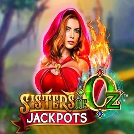Sisters Of Oz Jackpots slot logo by Triple Edge Studios at Night Luck Casino